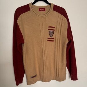 Rivelli Men's Tan and Red Sweater